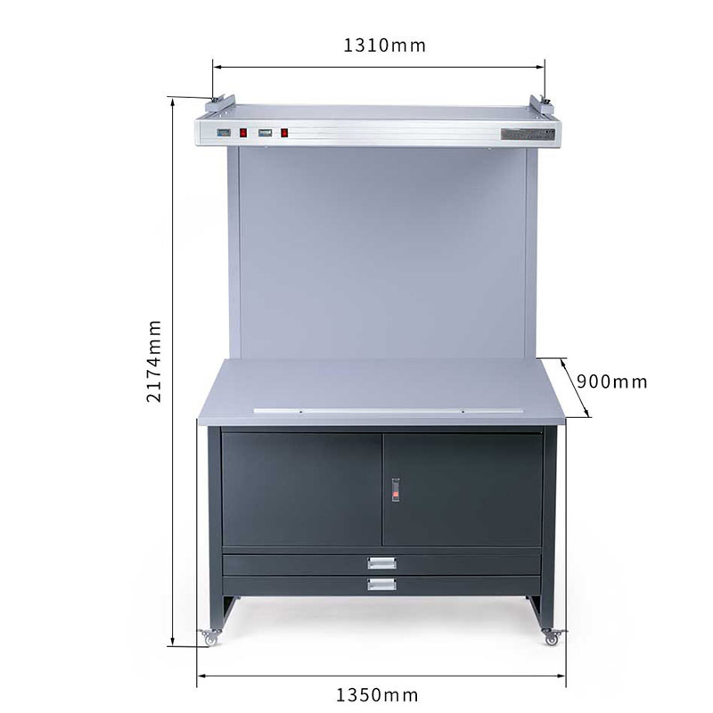 CC120 Vertical Color Matching Booth